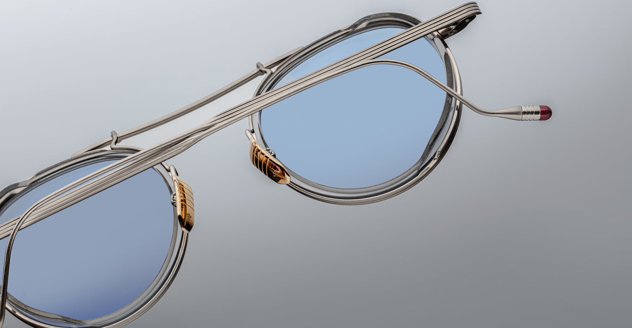 Jacques Marie Mage Apollinaire Sunglass in Fog JMMPO-60