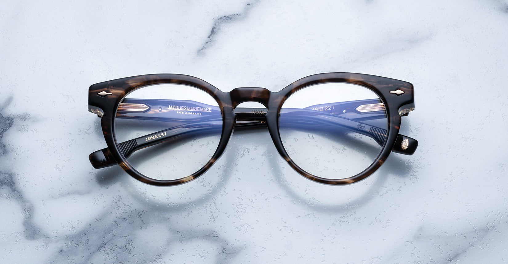 Jacques Marie Mage Arp style glasses in the Flash colorway