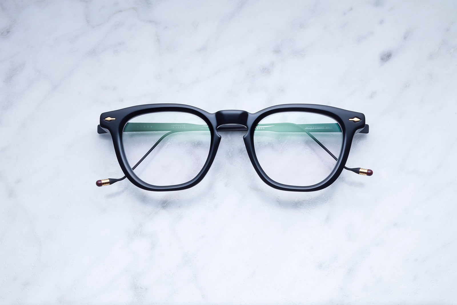 Jacques Marie Mage Byron style eyeglasses in Midnight (black)