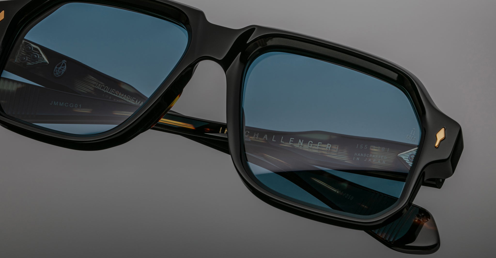 Jacques Marie Mage Challenger Sunglass in Noir JMMCG-01