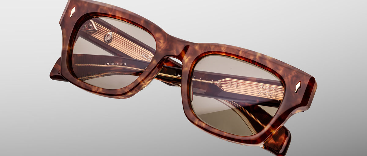 Jacques Marie Mage Dealan 53 sunglasses, tortoiseshell frame, brown lenses, shown from the front.