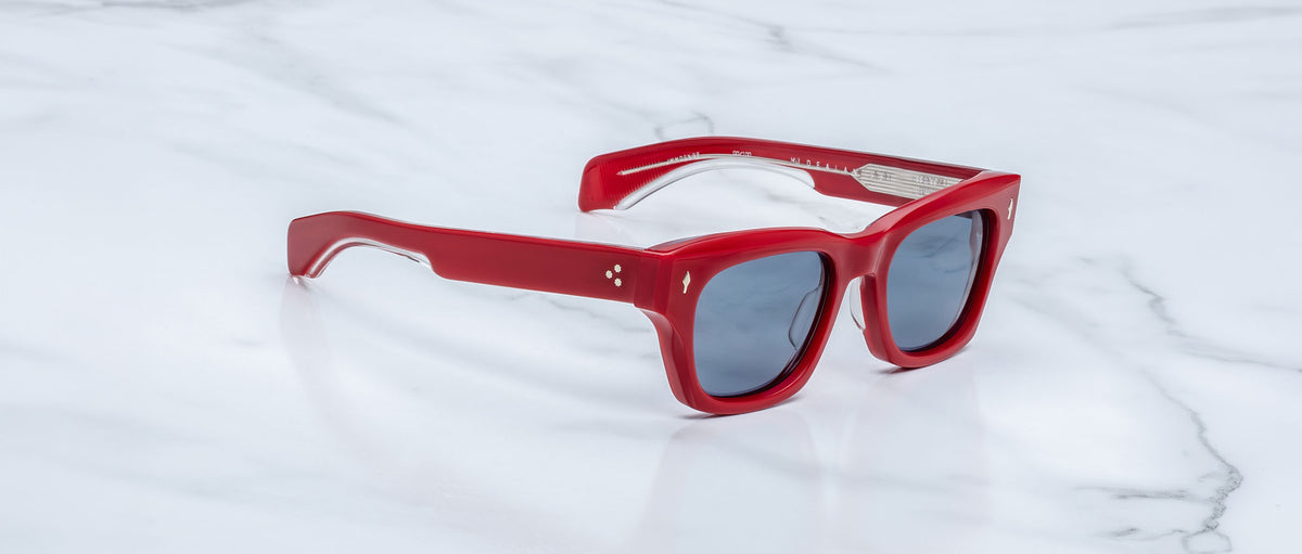 Jacques Marie Mage Dealan 53 sunglasses with dark lenses, front view, highlighting frame color and contemporary shape.