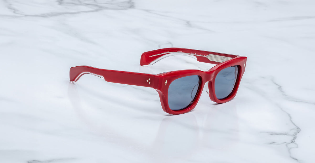 Jacques Marie Mage Dealan 53 sunglasses with dark lenses, front view, highlighting frame color and contemporary shape.