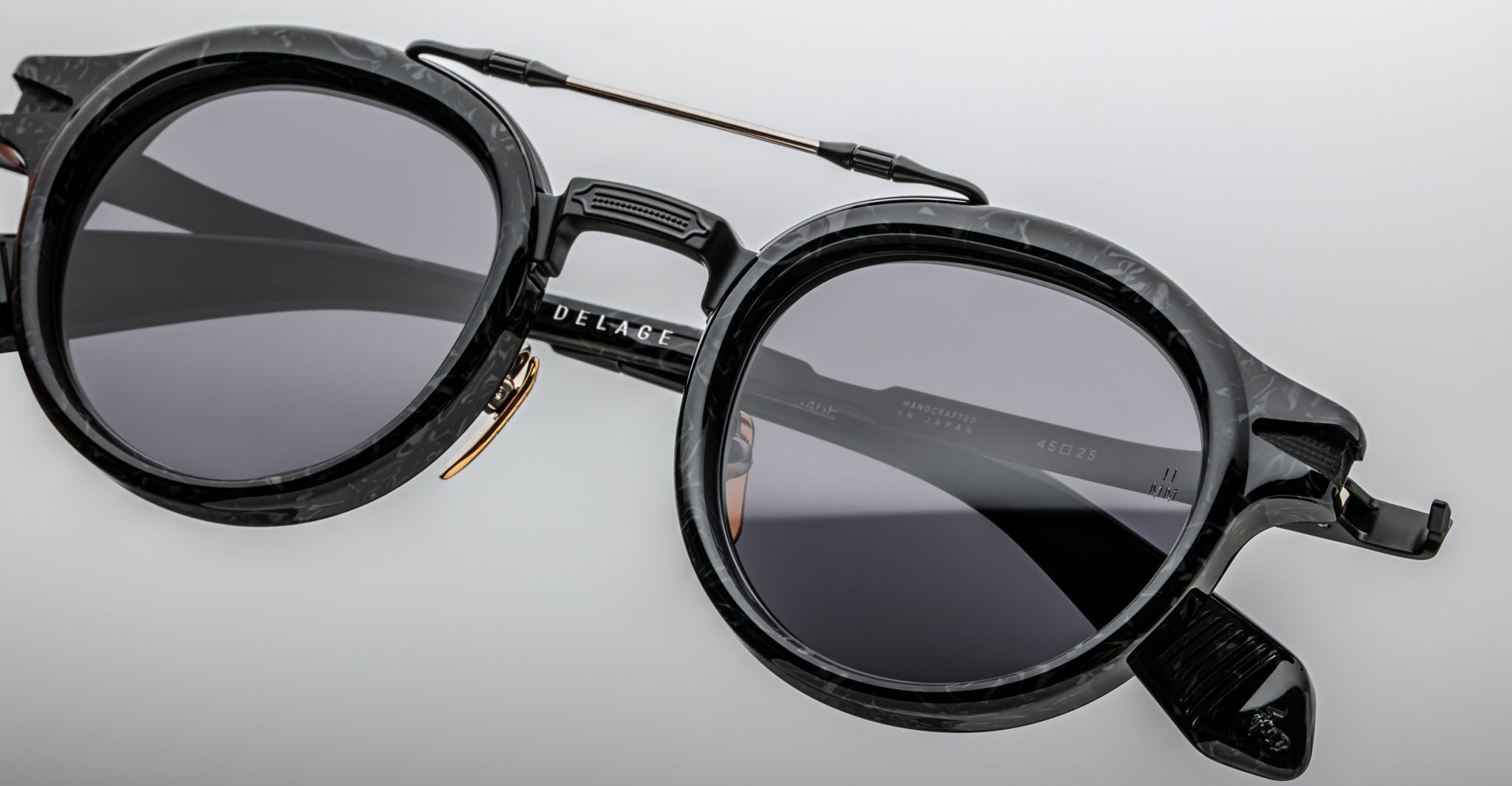 Jacques Marie Mage Delage Sunglass in Slate JMMDG-10S