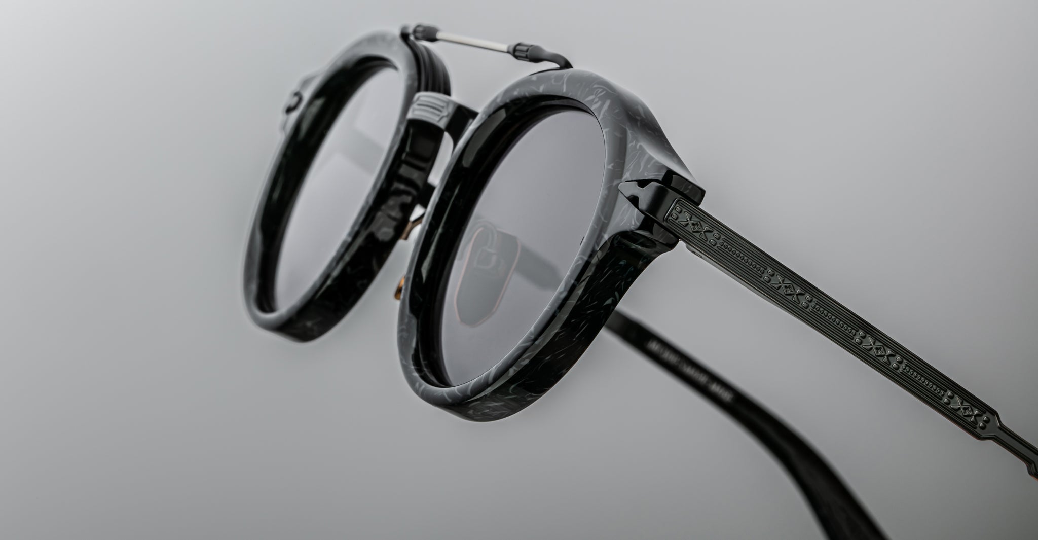 Jacques Marie Mage Delage Sunglass in Slate JMMDG-10S