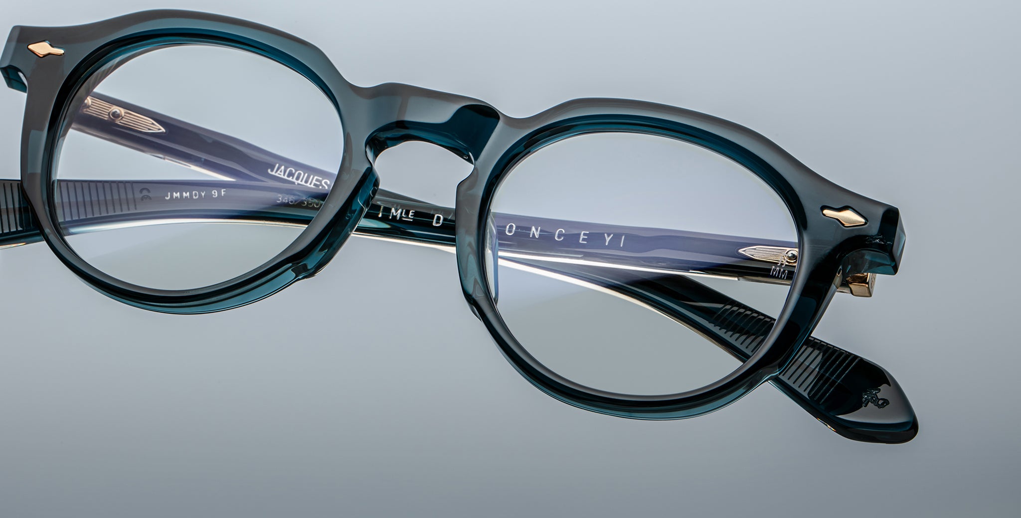 Jacques Marie Mage Demoncey in Indigo Optical JMMDYRX-9F