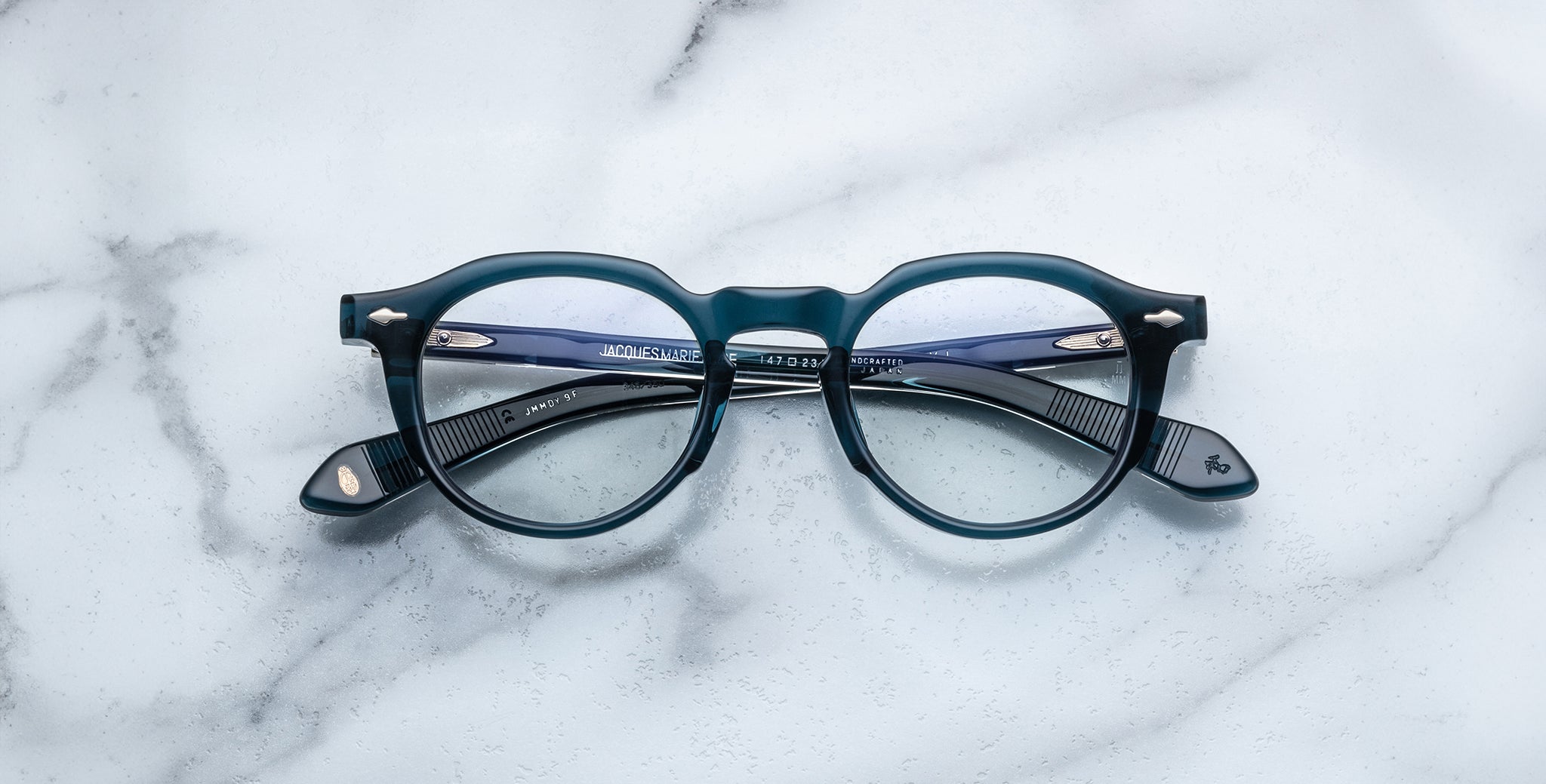 Jacques Marie Mage Demoncey in Indigo Optical JMMDYRX-9F