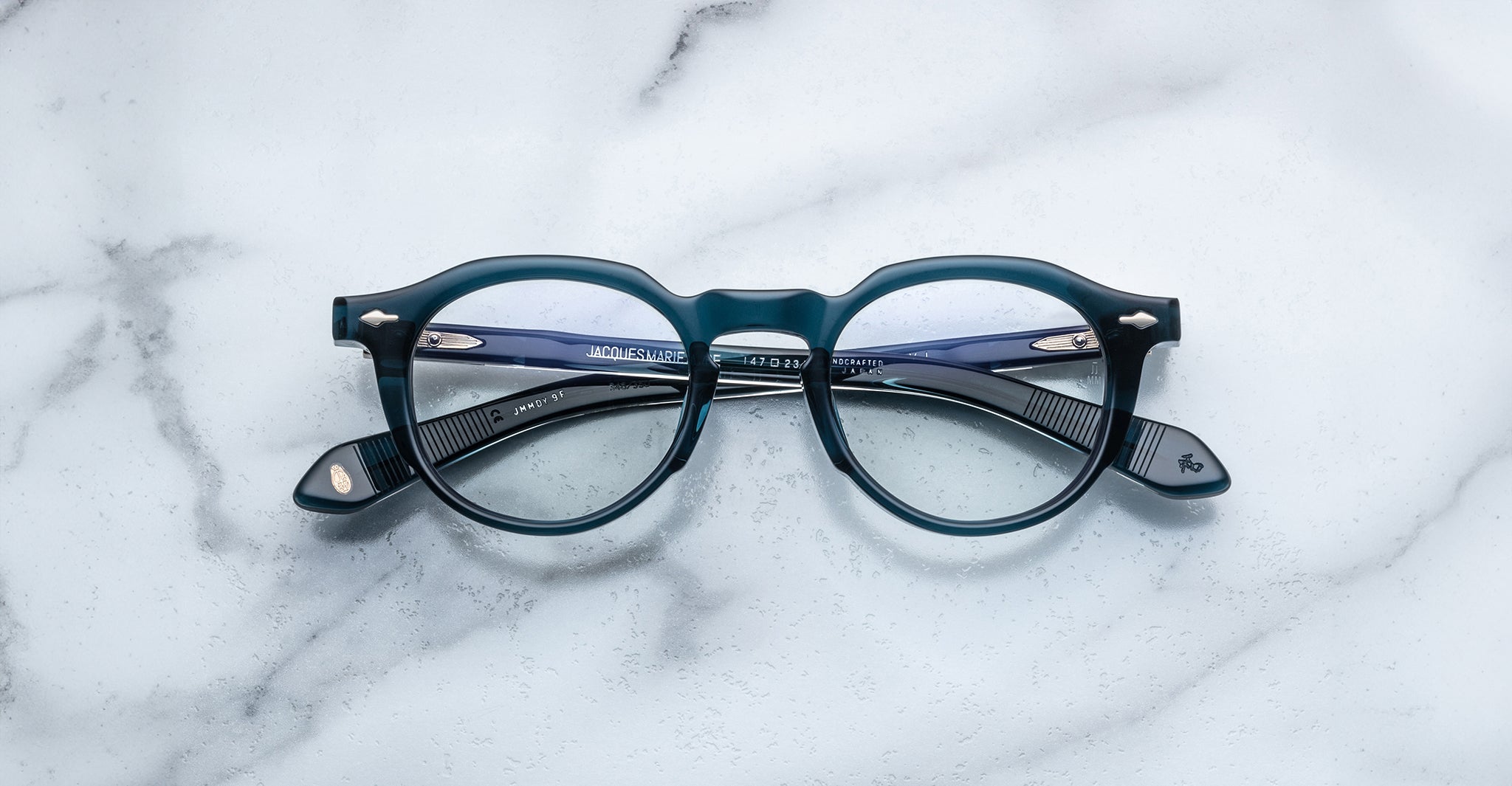Jacques Marie Mage Demoncey in Indigo Optical JMMDYRX-9F