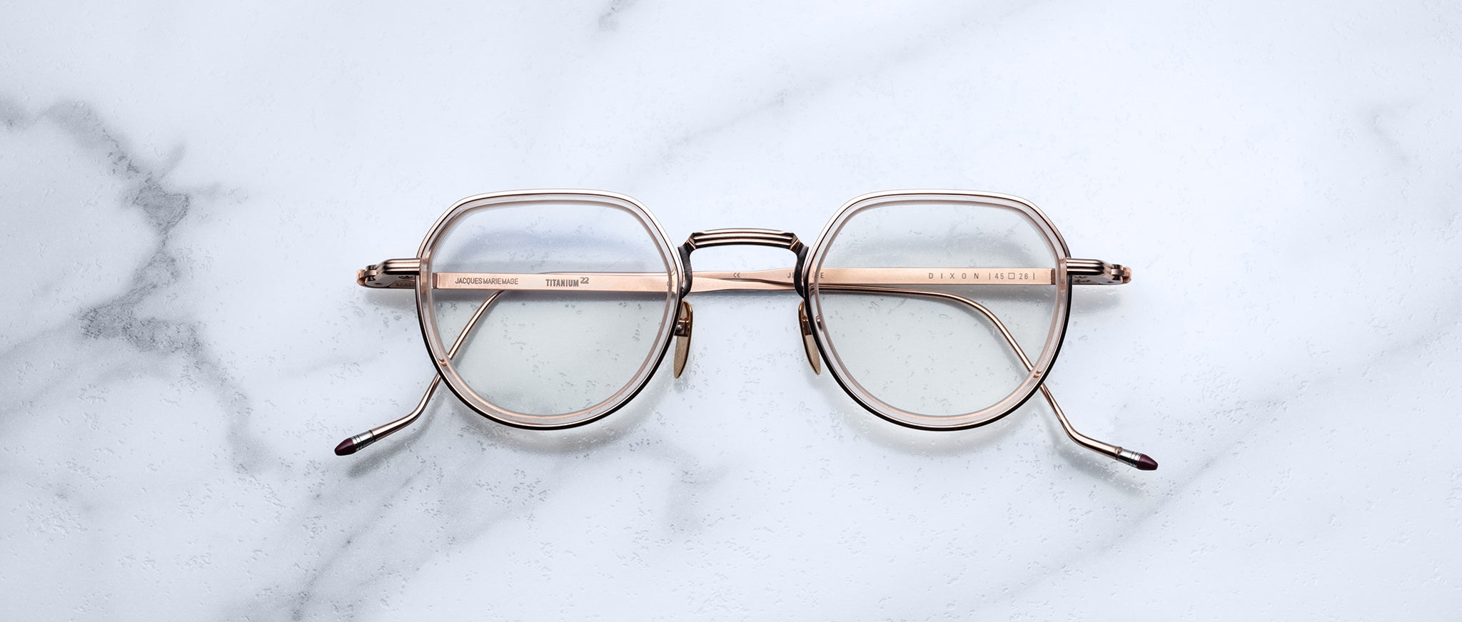 Jacques Marie Mage Dixon in Cerise Optical JMMDIRX-7E