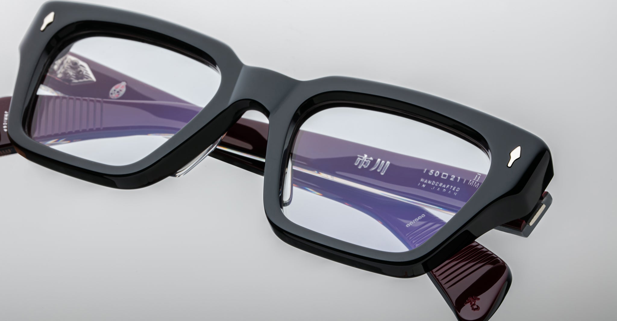 Jacques Marie Mage Ichikawa Optical Frame in Bloodstone JMMICRX-6P