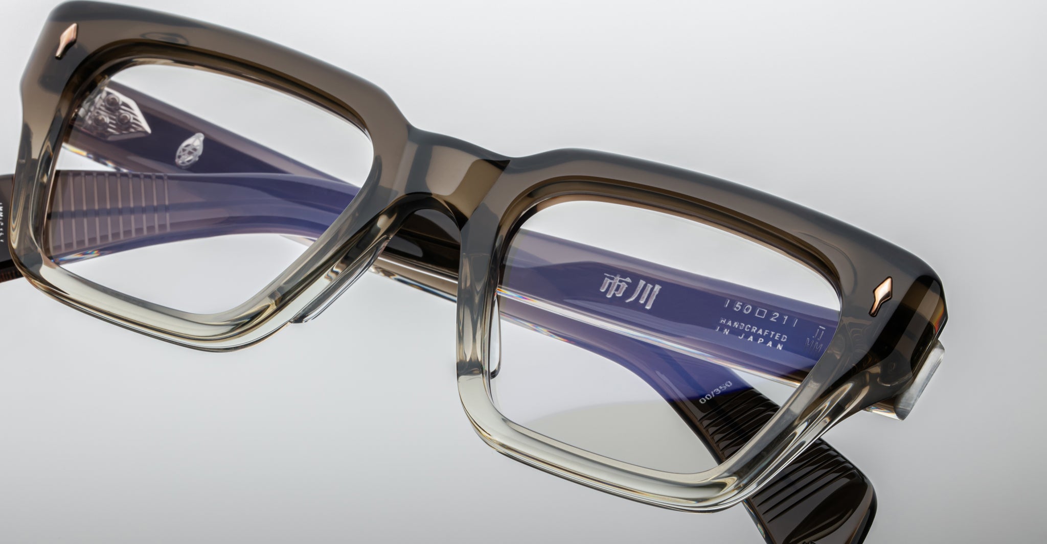 Jacques Marie Mage Ichikawa in Smoke Fade Optical Frame JMMICRX-15Y