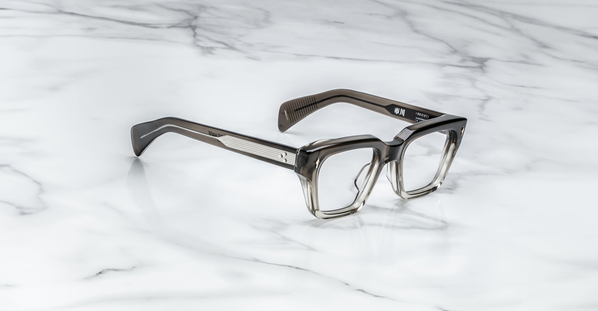 Jacques Marie Mage Ichikawa in Smoke Fade Optical Frame JMMICRX-15Y