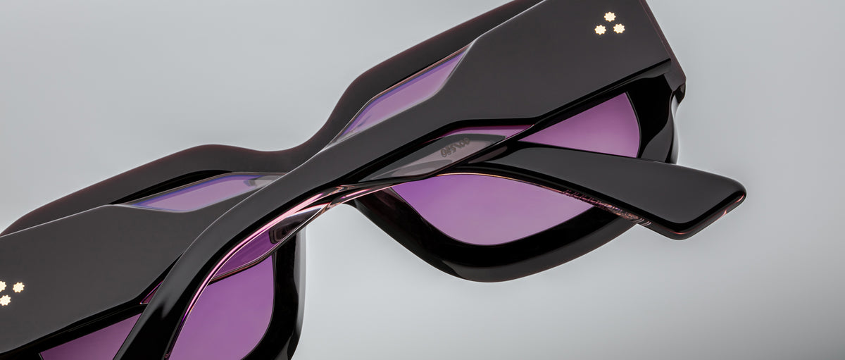 Jacques Marie Mage Lacy in Aubergine JMMLC-11U