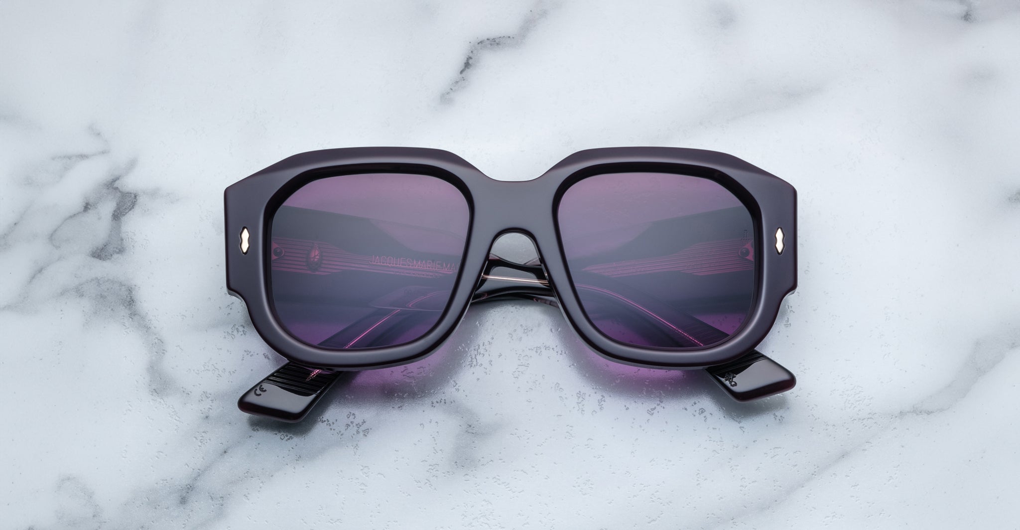 Jacques Marie Mage Lacy in Aubergine JMMLC-11U