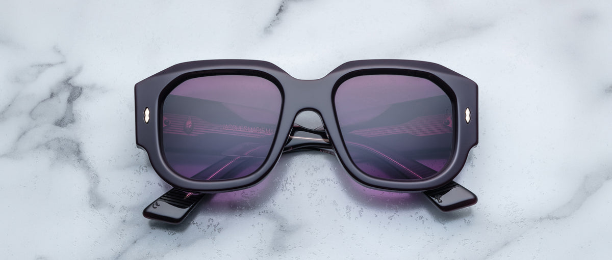 Jacques Marie Mage Lacy in Aubergine JMMLC-11U