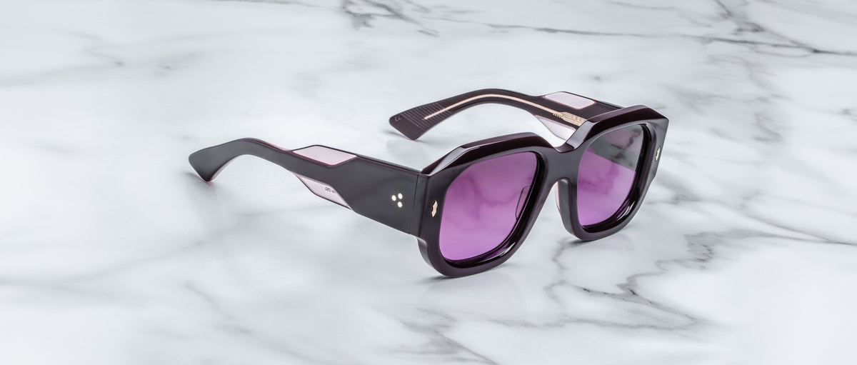 Jacques Marie Mage Lacy in Aubergine JMMLC-11U