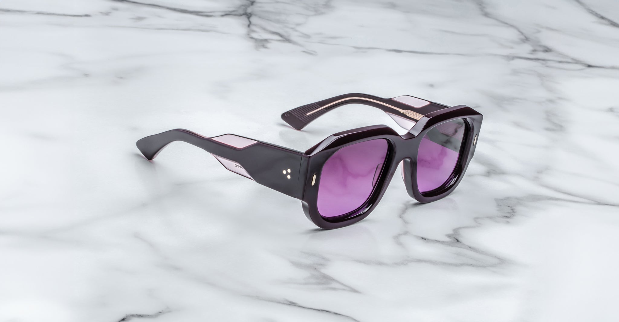 Jacques Marie Mage Lacy in Aubergine JMMLC-11U