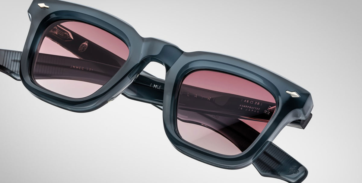 Jacques Marie Mage Leclair Sunglass in Color Mink Front Detail