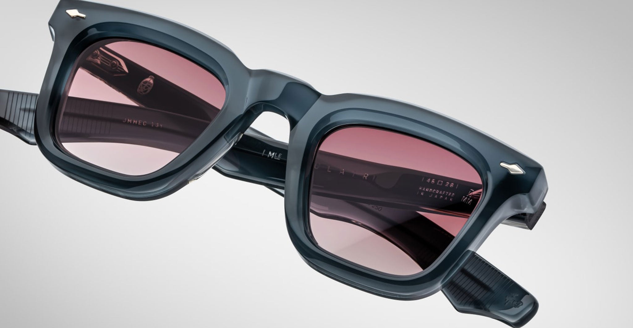 Jacques Marie Mage Leclair Sunglass in Color Mink Front Detail