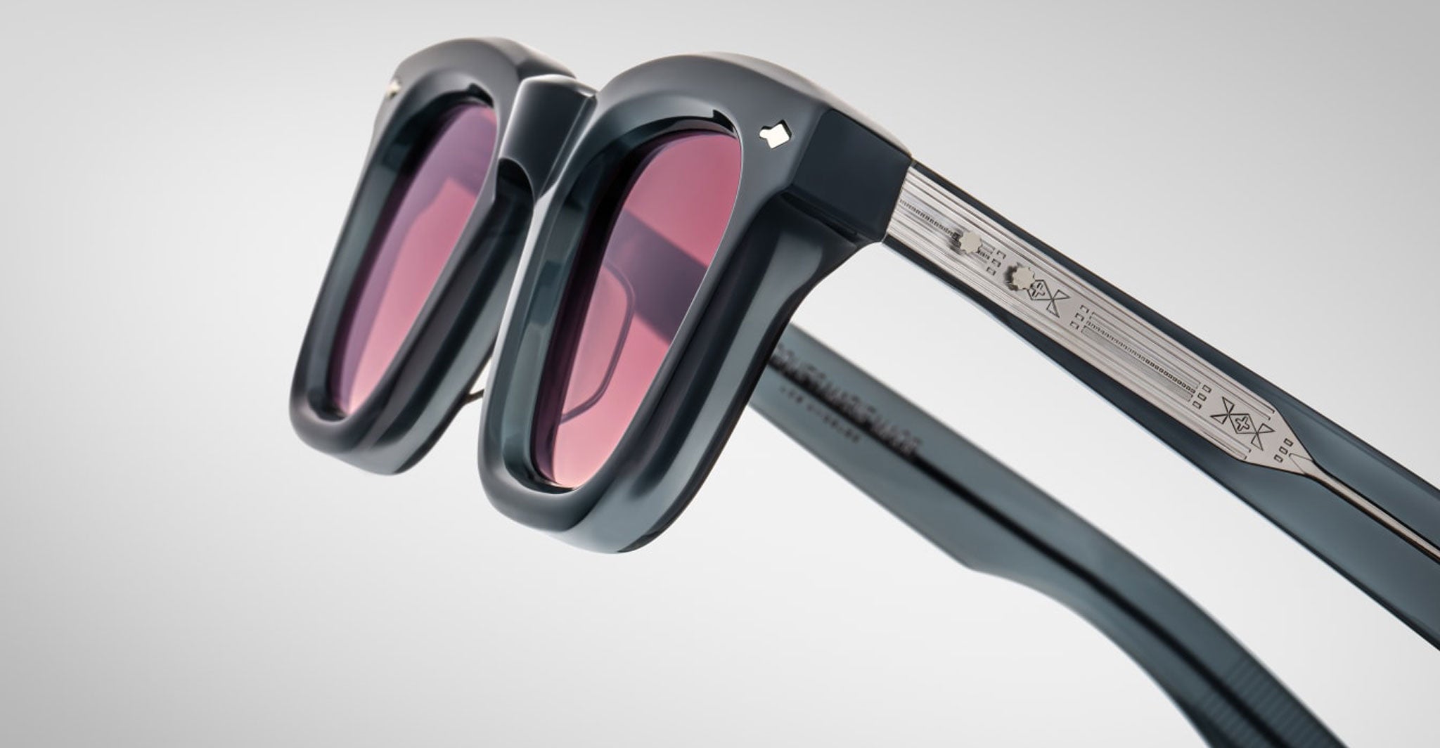 Jacques Marie Mage Leclair Sunglass in Color Mink Profile Detail