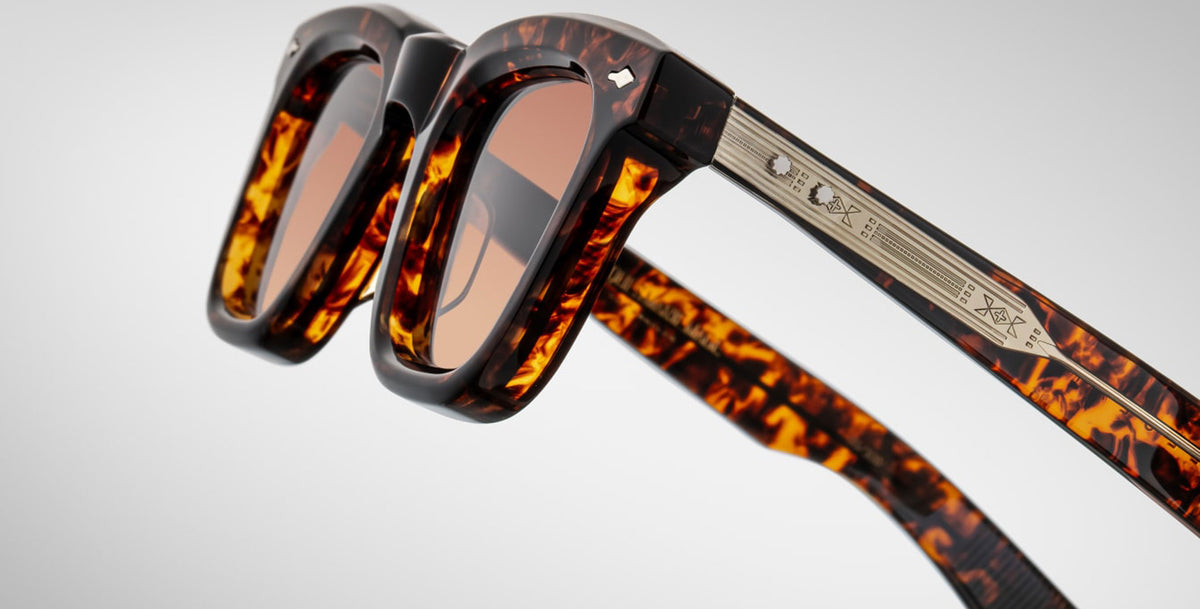 Jacques Marie Mage Leclair Sunglass in Color Samoa Profile Detail