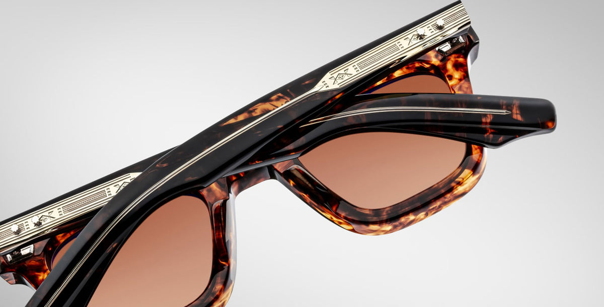 Jacques Marie Mage Leclair Sunglass in Color Samoa Back Detail