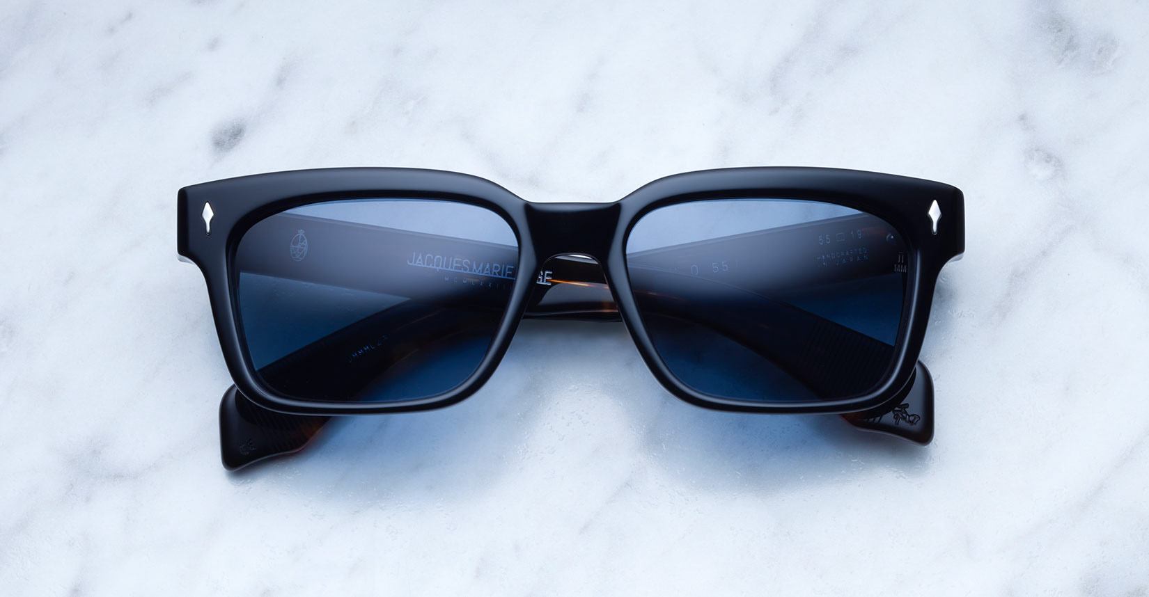 Jacques Marie Mage Molino 55 style sunglasses in black