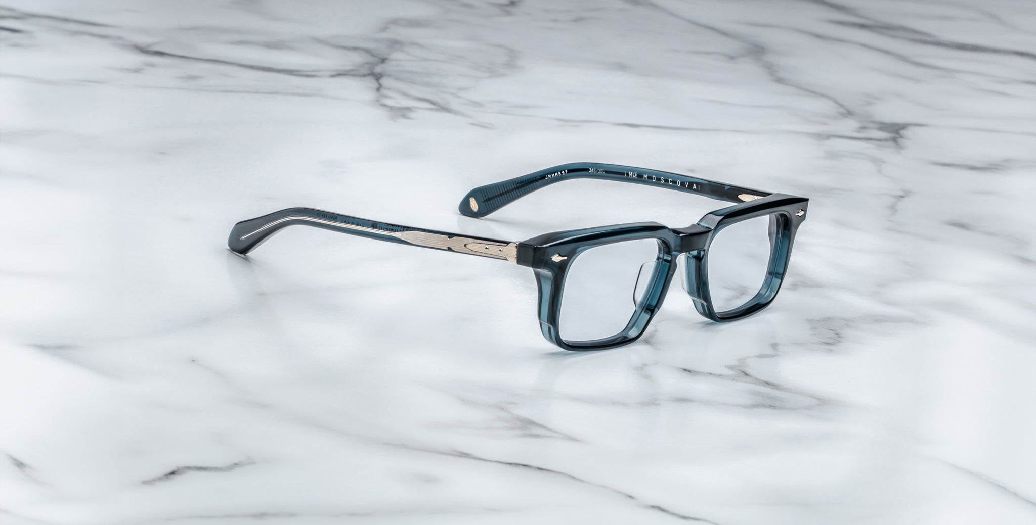 Jacques Marie Mage Moscova Frame in Indigo JMMMSRX-9F