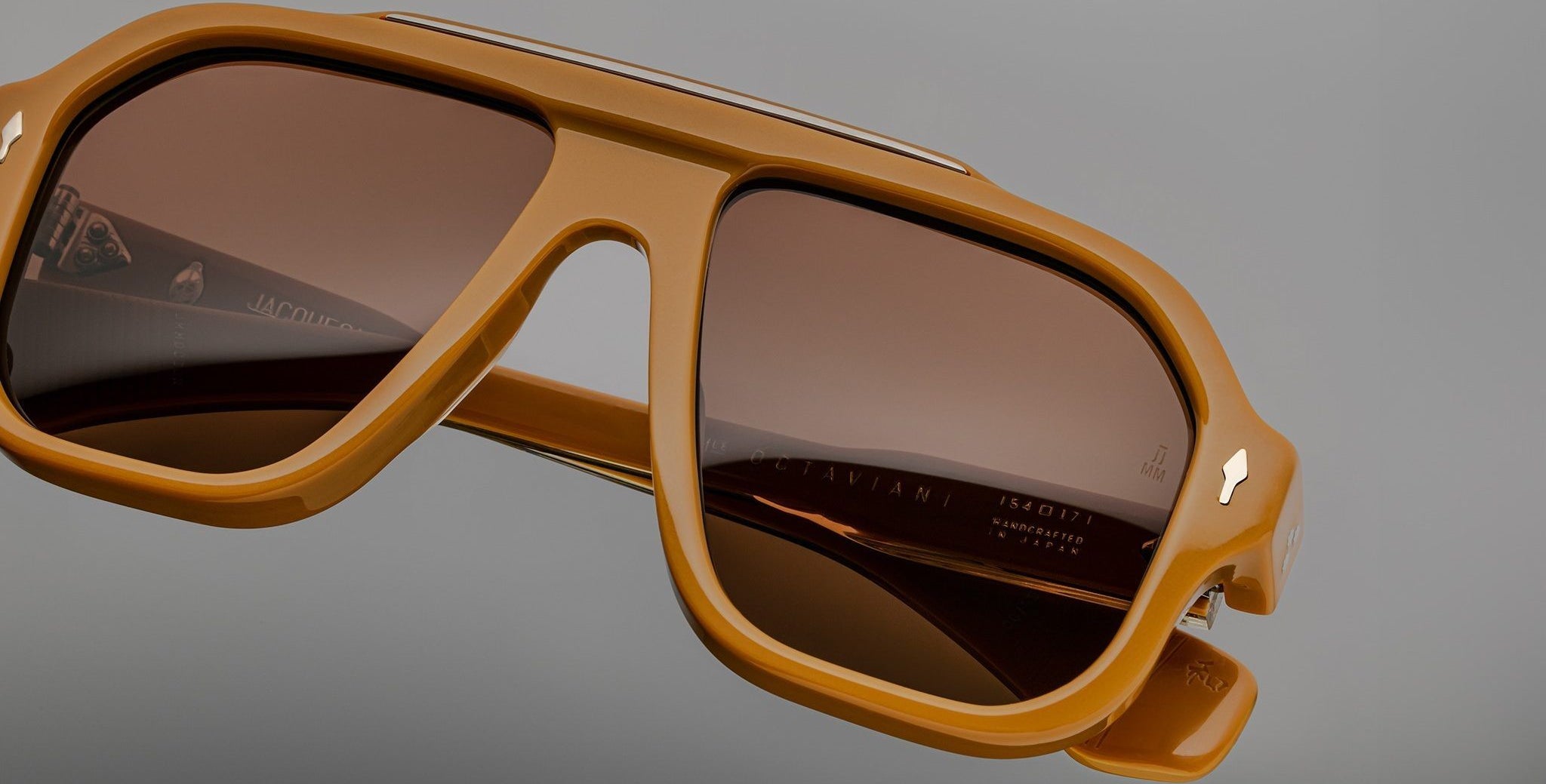Close-up of Jacques Marie Mage Octavian sunglasses
