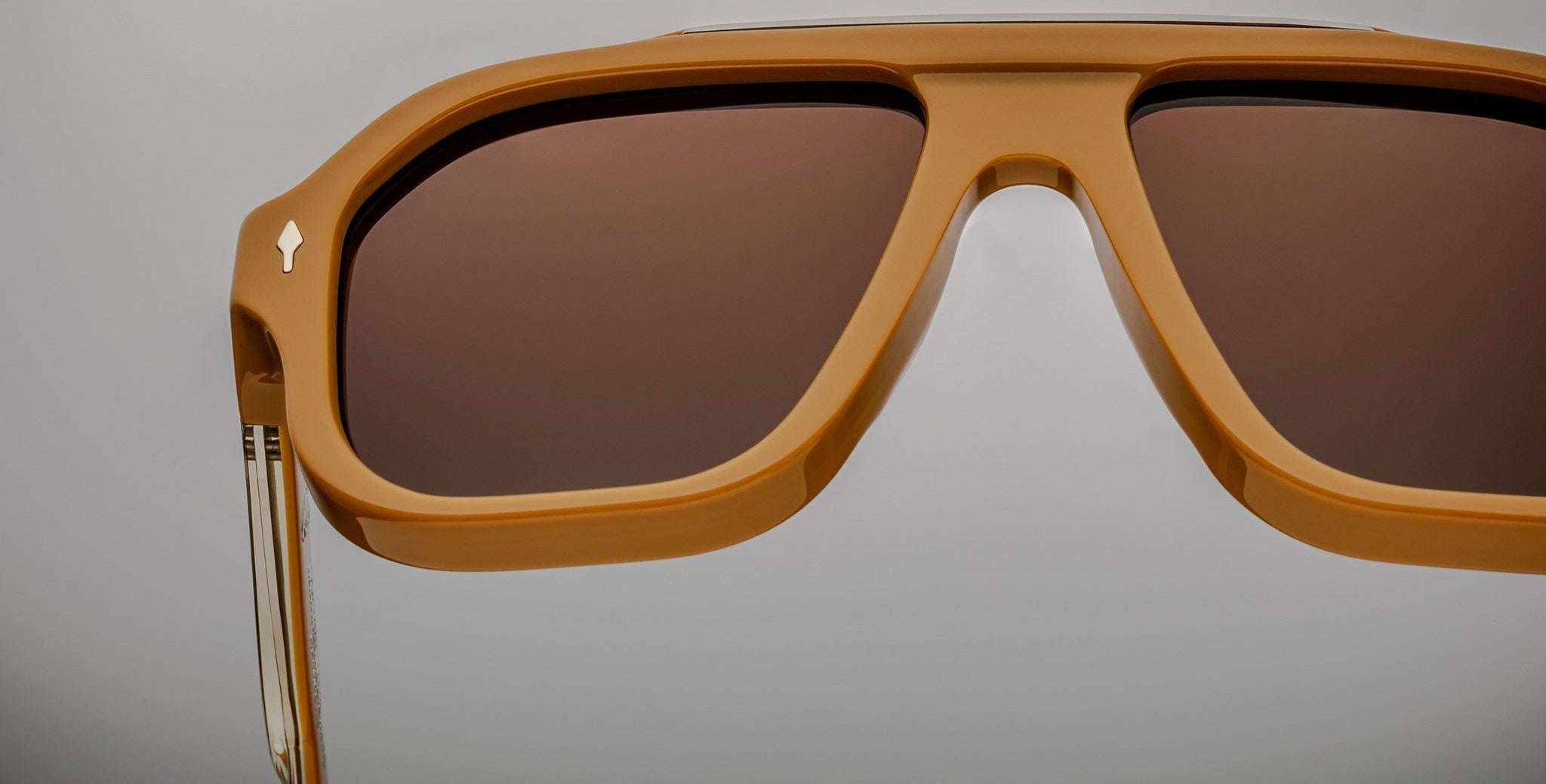 Jacques Marie Mage Octavian in Suntan JMMOC-10R, close up