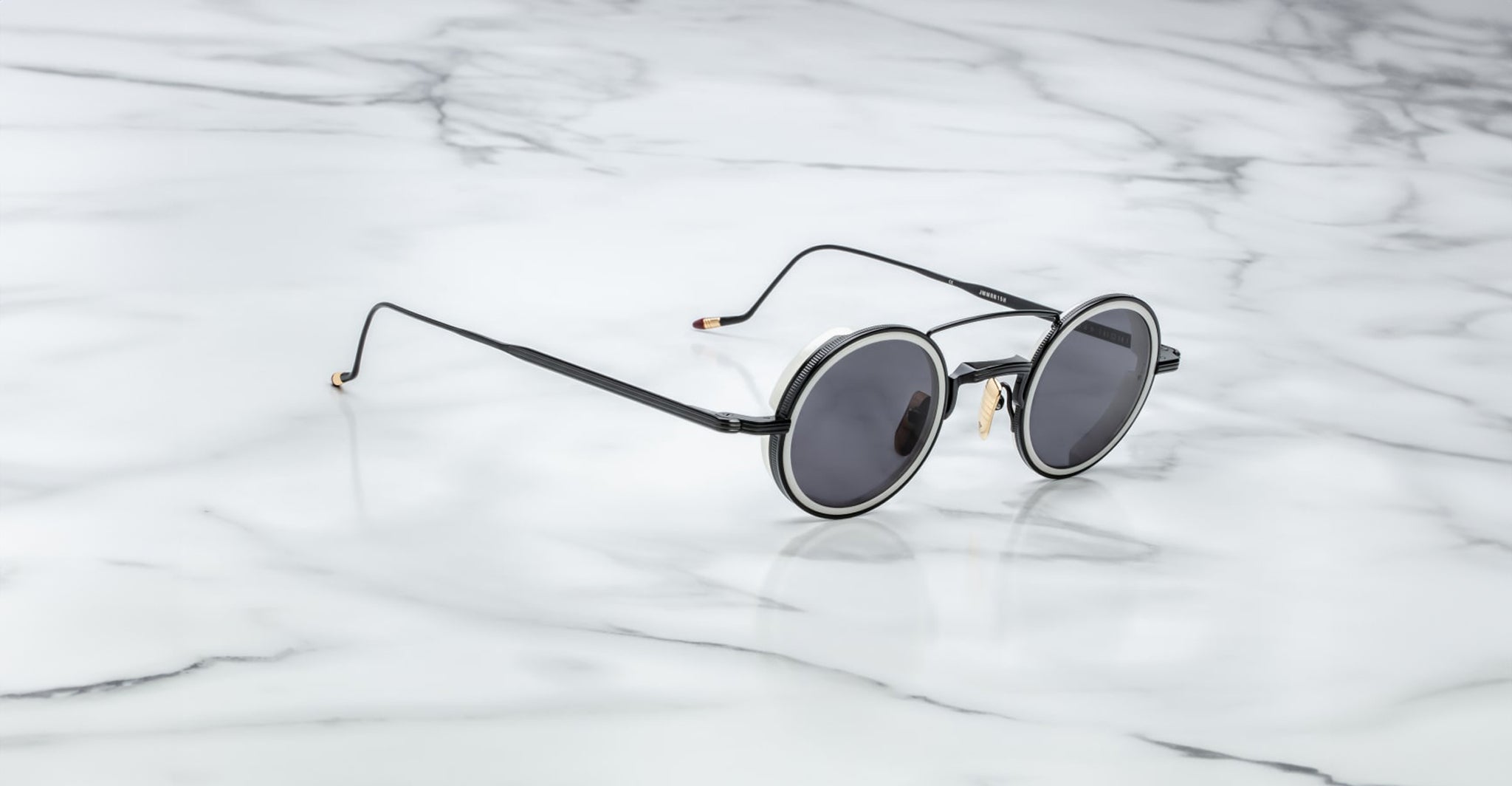 Jacques Marie Mage Ringo 2 Sunglass in Domino JMMRN-15H