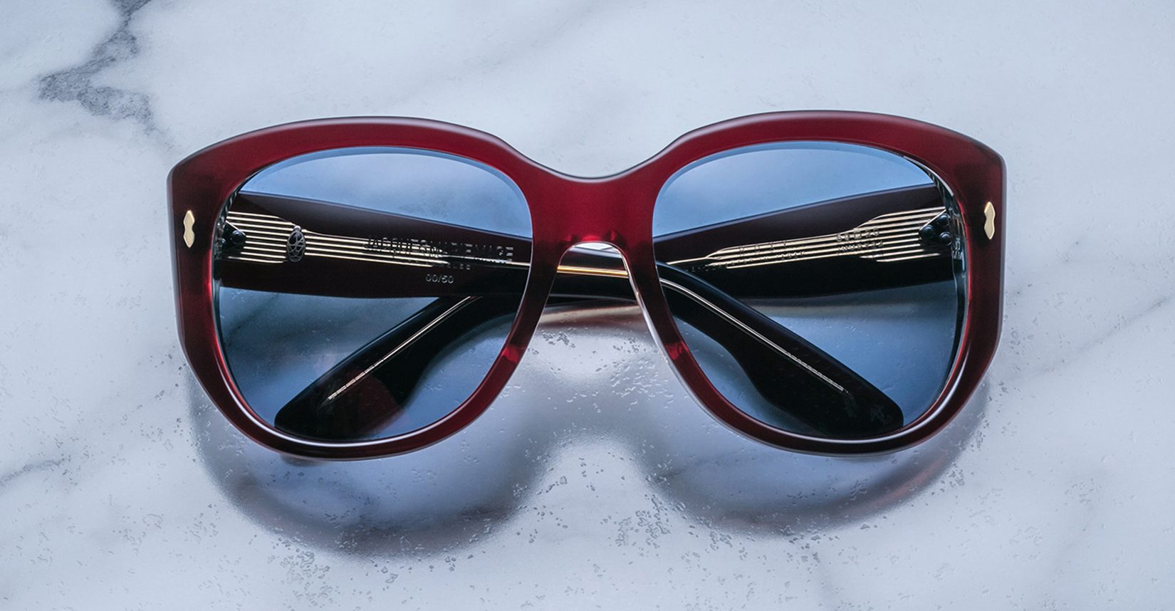 Jacques Marie Mage Roxy in Burgundy JMMRY-24