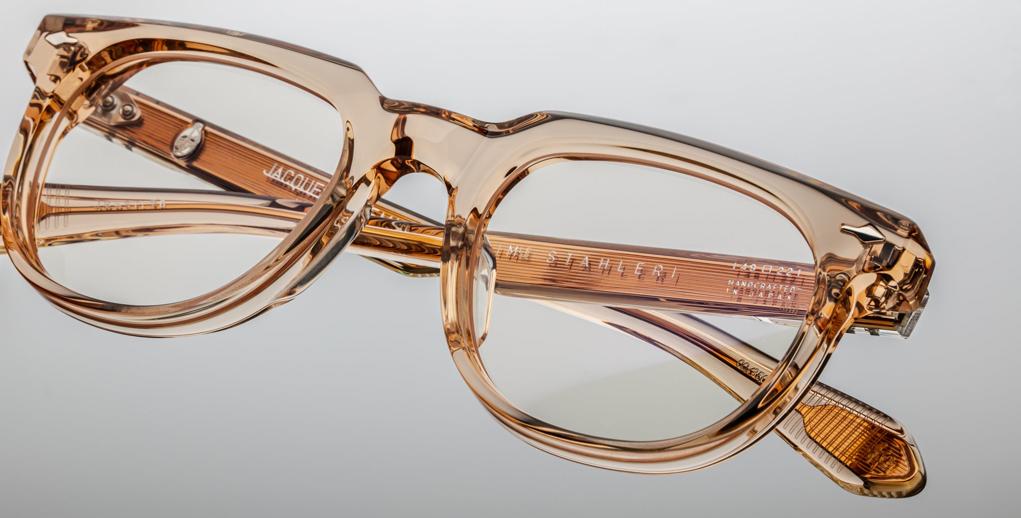 Jacques Marie Mage Stahler Optical Frame in Sand JMMSTLRX-76