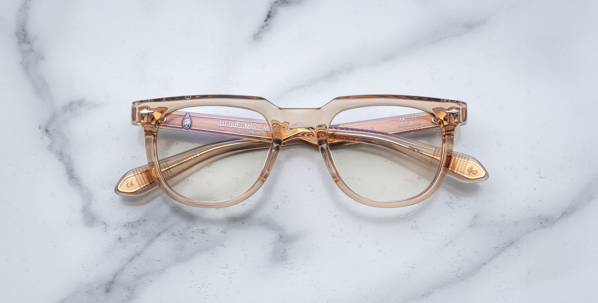 Jacques Marie Mage Stahler Optical Frame in Sand JMMSTLRX-76
