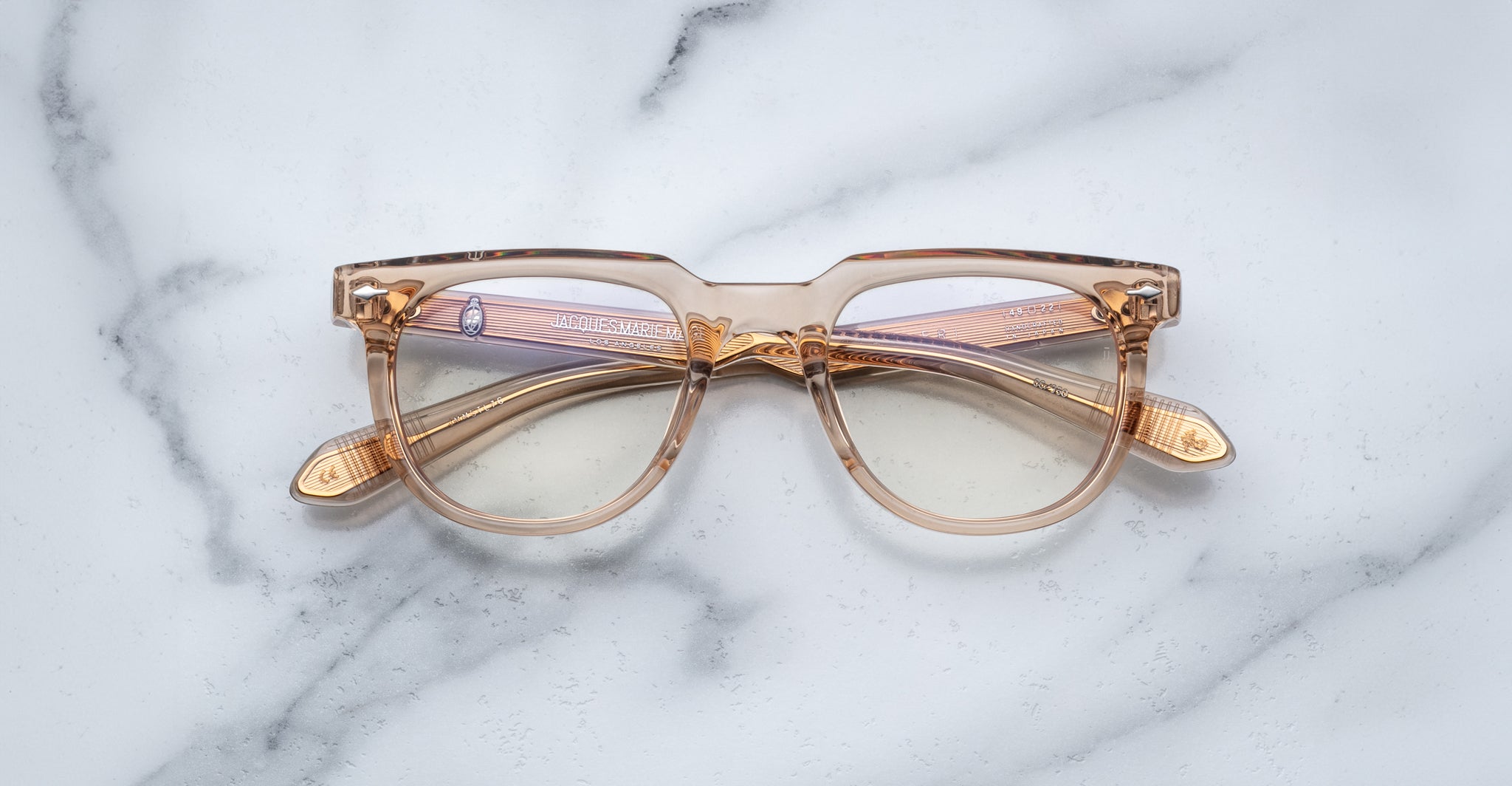 Jacques Marie Mage Stahler Optical Frame in Sand JMMSTLRX-76