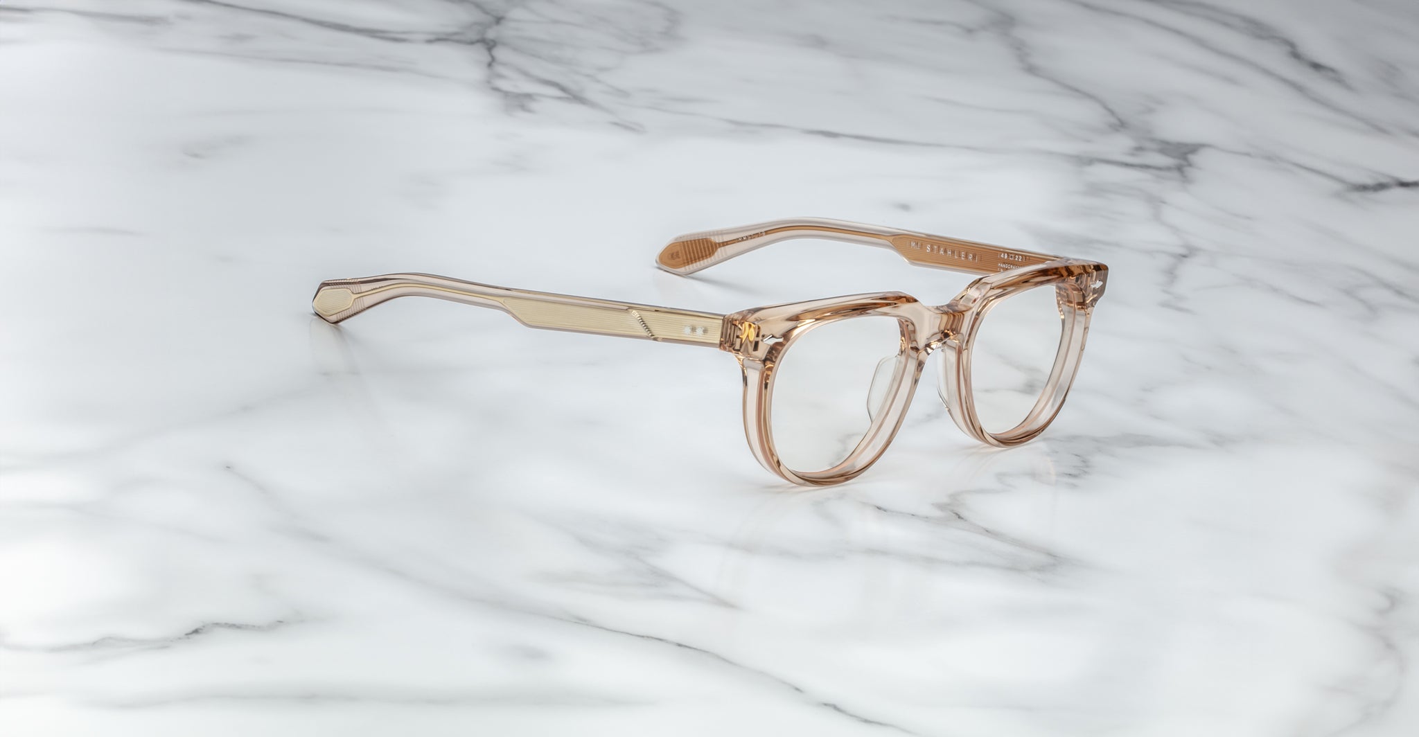 Jacques Marie Mage Stahler Optical Frame in Sand JMMSTLRX-76