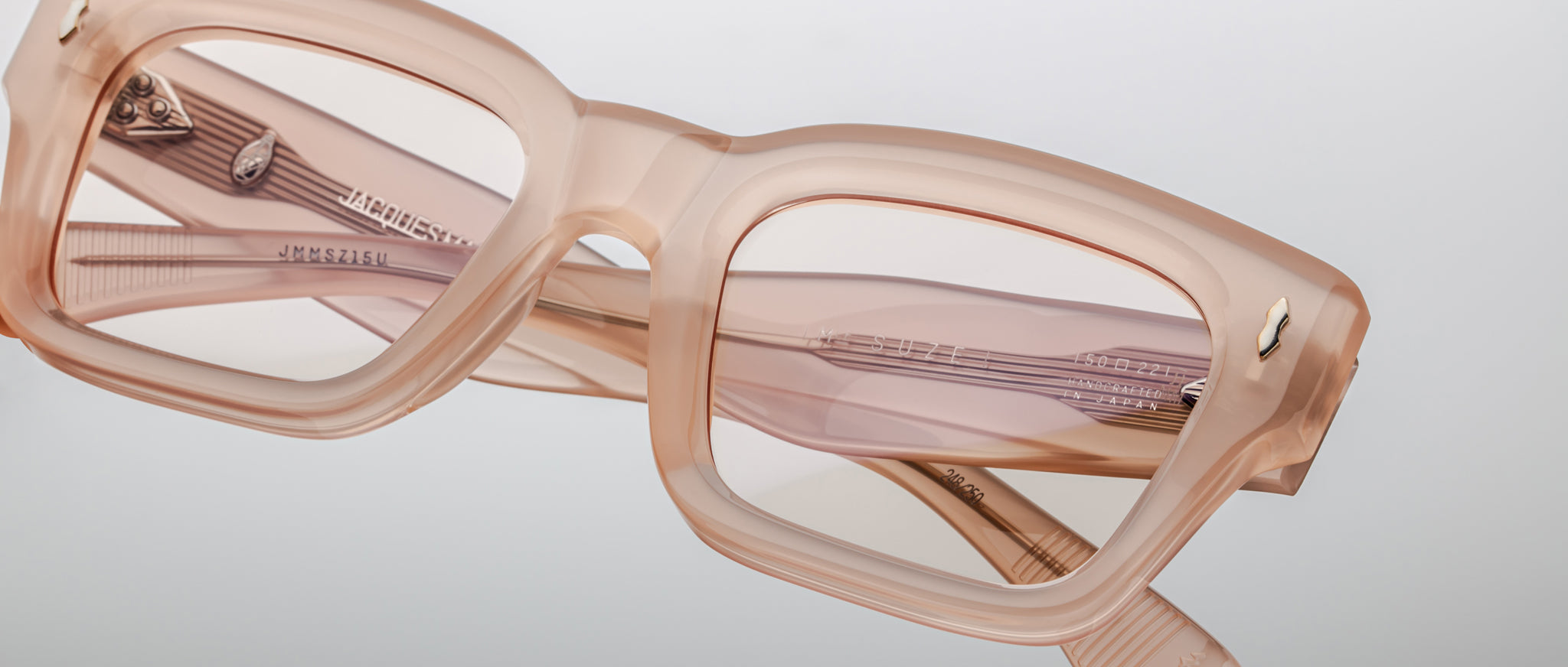 Jacques Marie Mage Suze Optical Frame in Pink Quartz JMMSZRX-15U