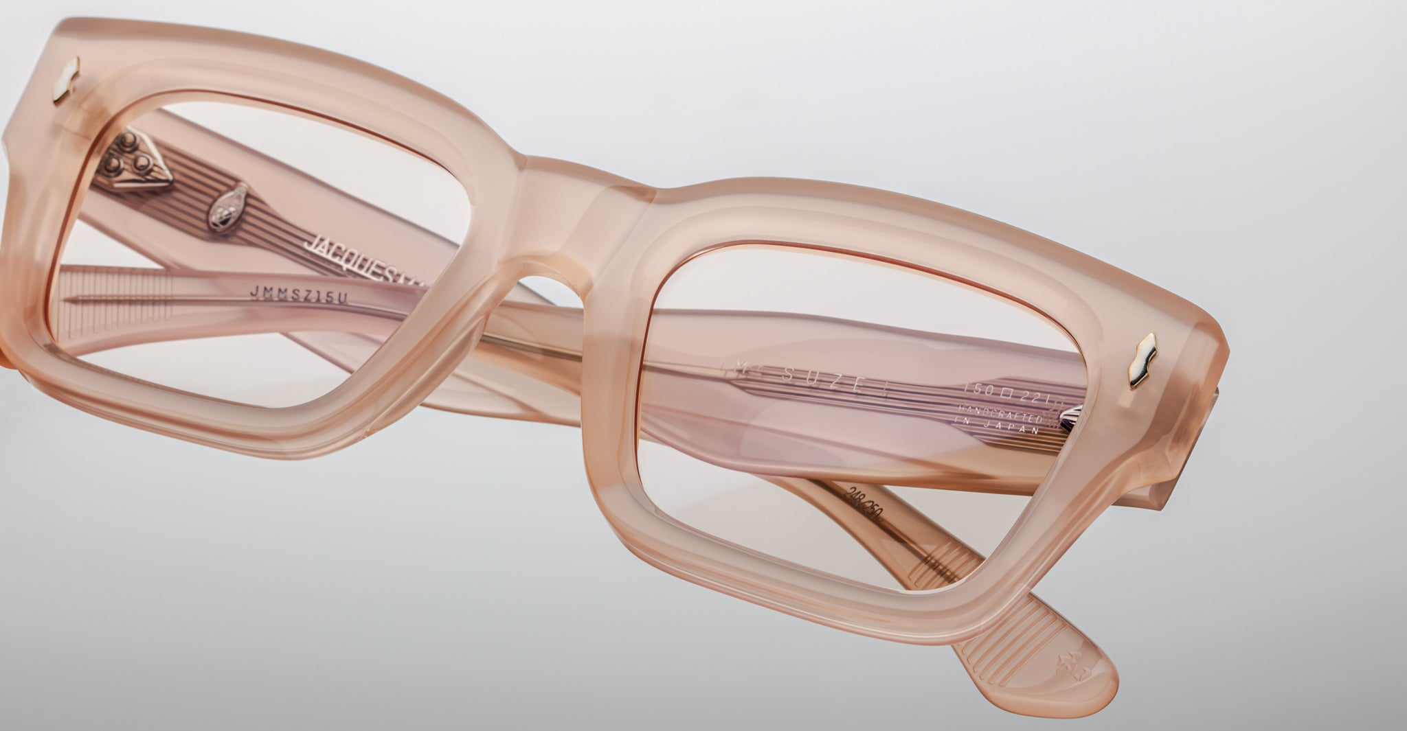 Jacques Marie Mage Suze Optical Frame in Pink Quartz JMMSZRX-15U