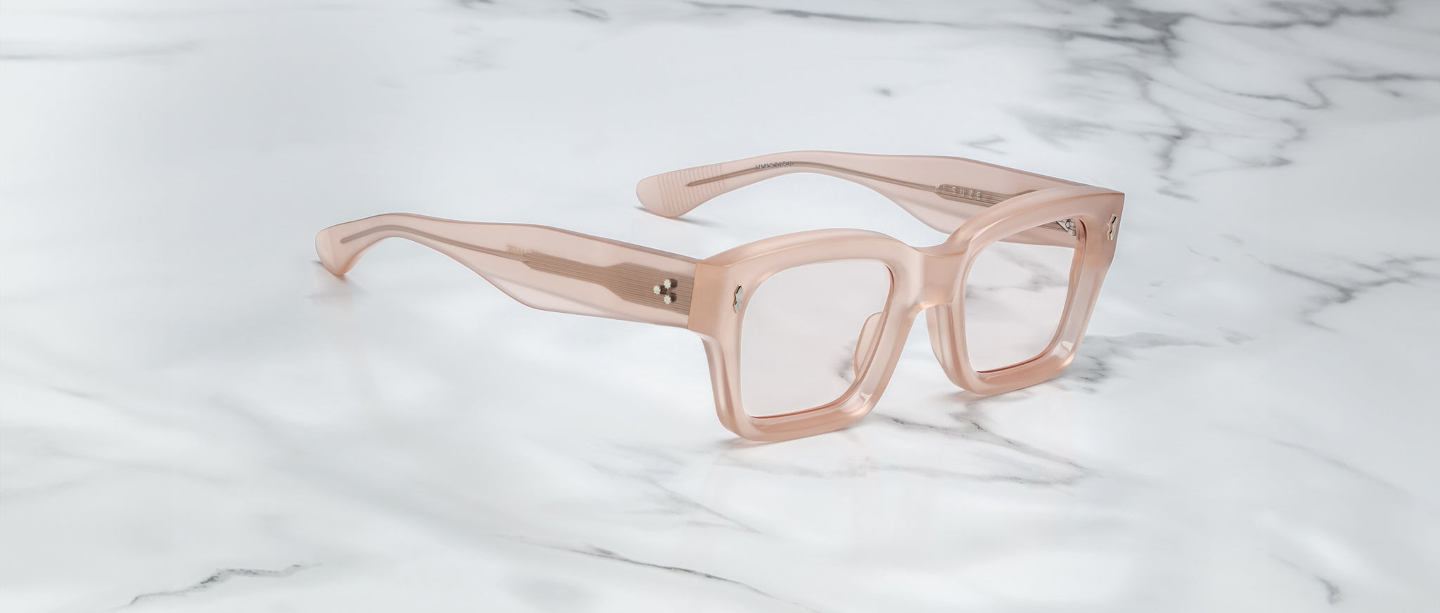 Jacques Marie Mage Suze Optical Frame in Pink Quartz JMMSZRX-15U