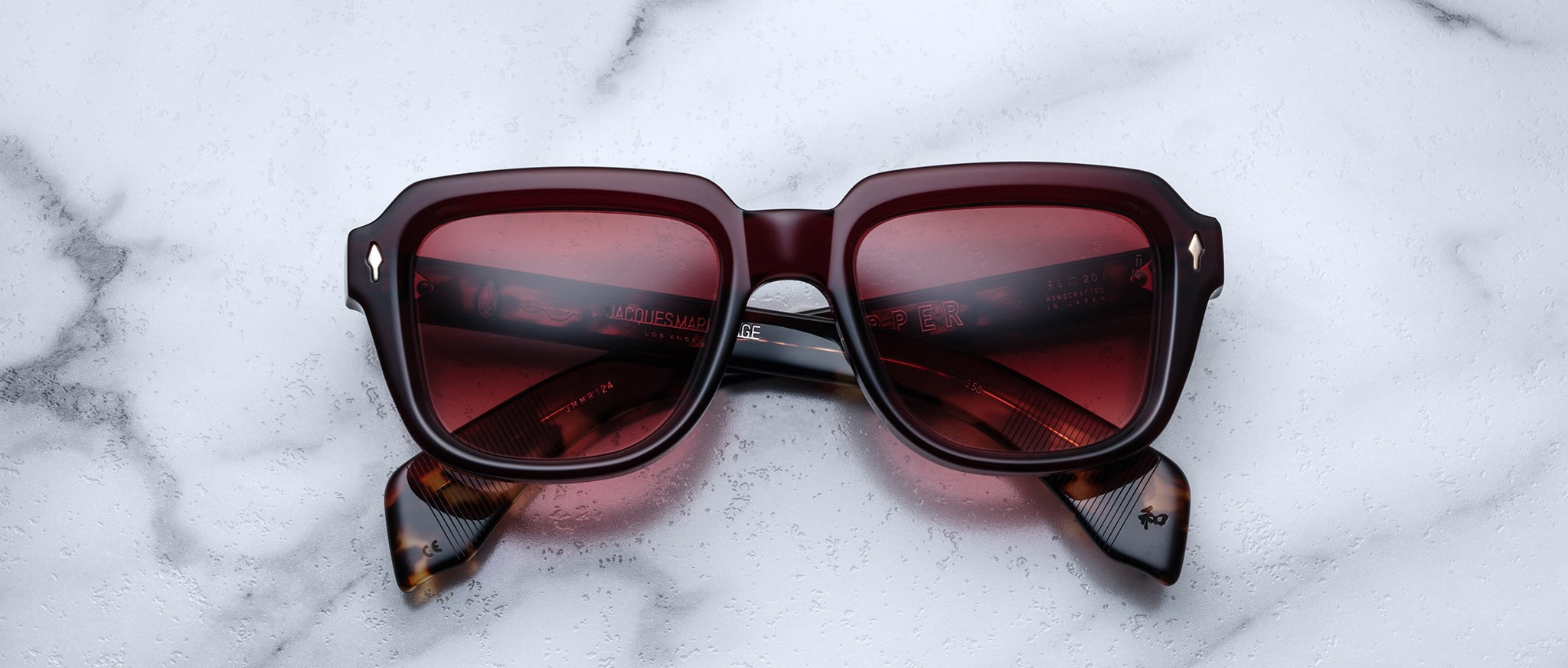 Jacques Marie Mage Taos in Burgundy JMMRT-24