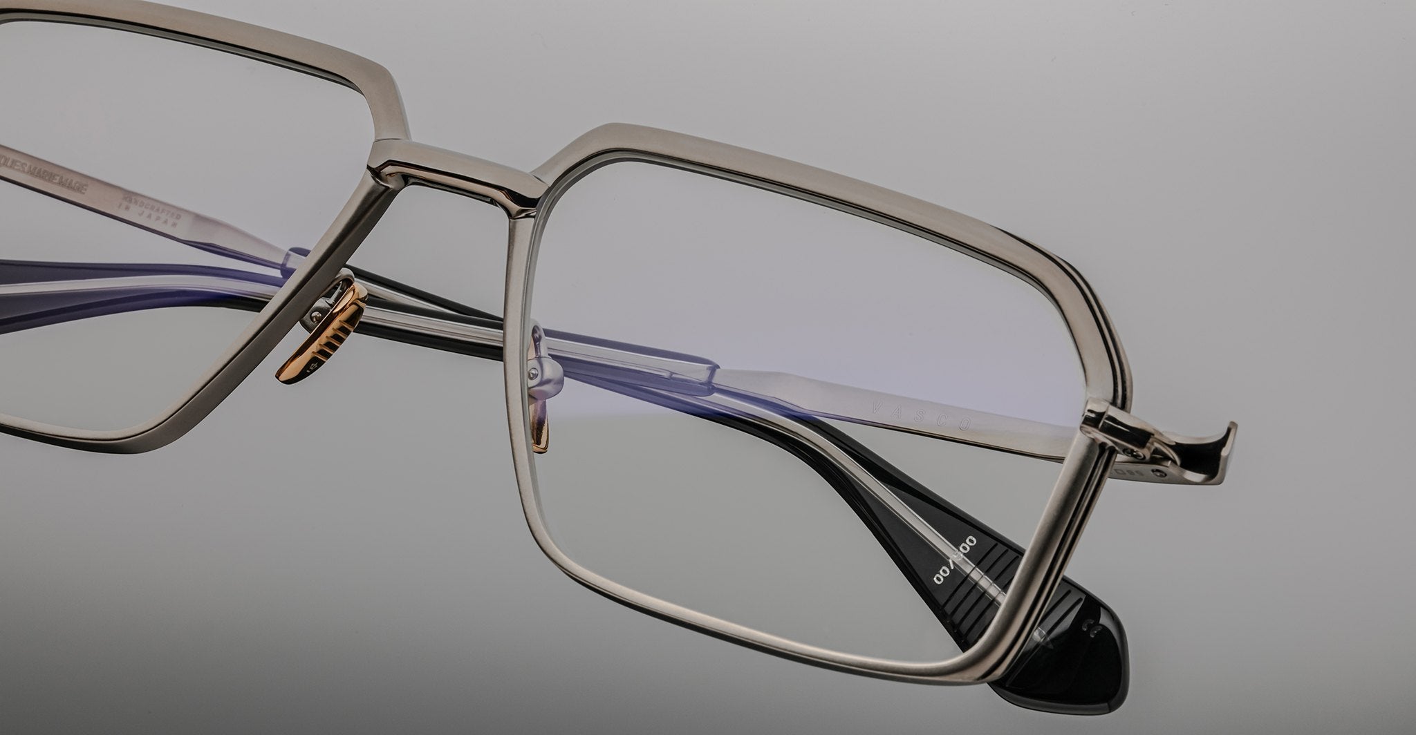 Jacques Marie Mage Vasco in Silver Antique Optical JMMVSRX-7Q