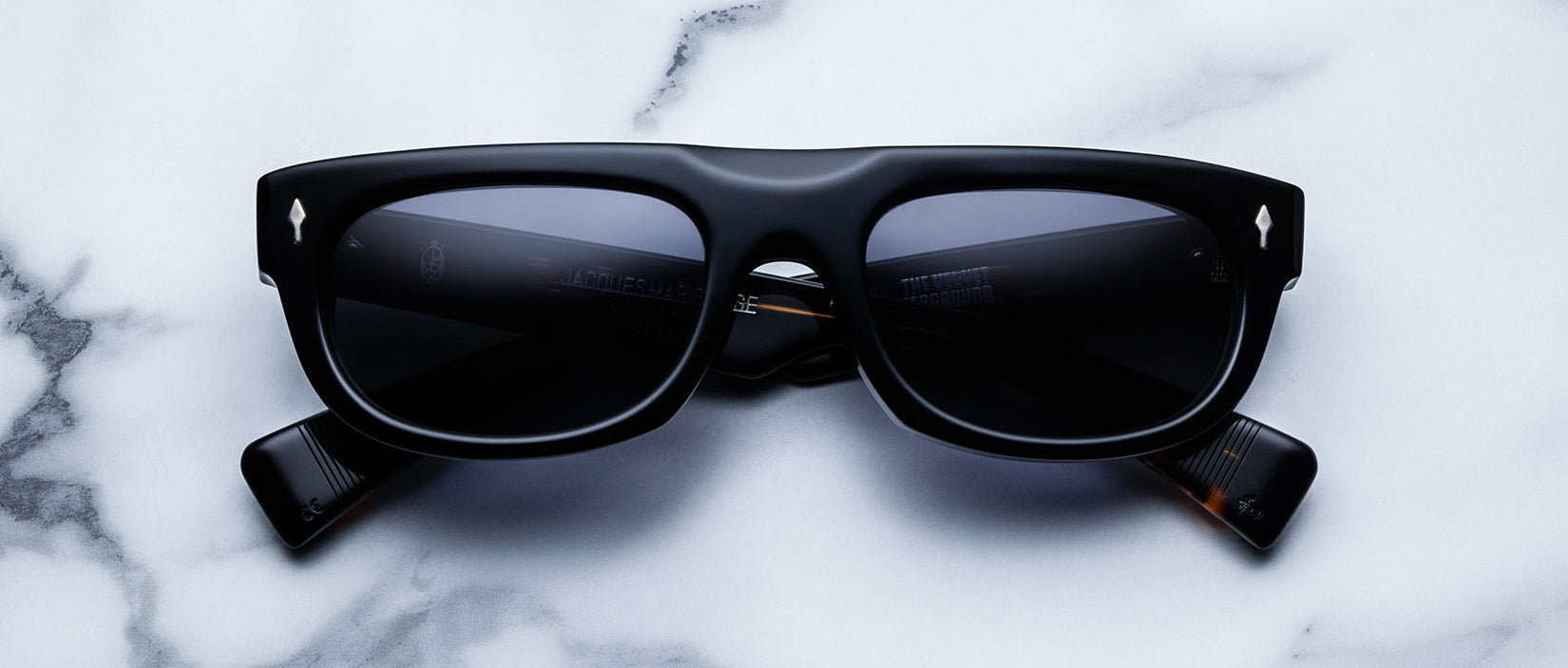 Jacques Marie Mage White Light style sunglasses in black
