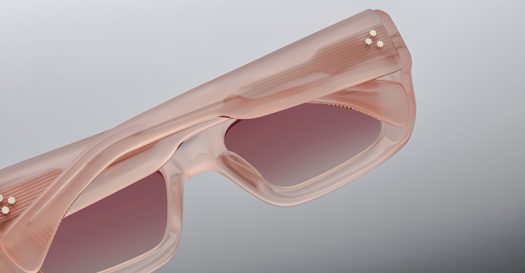 Jacques Marie Mage Vito in Peach Sunglass JMMVT-11E