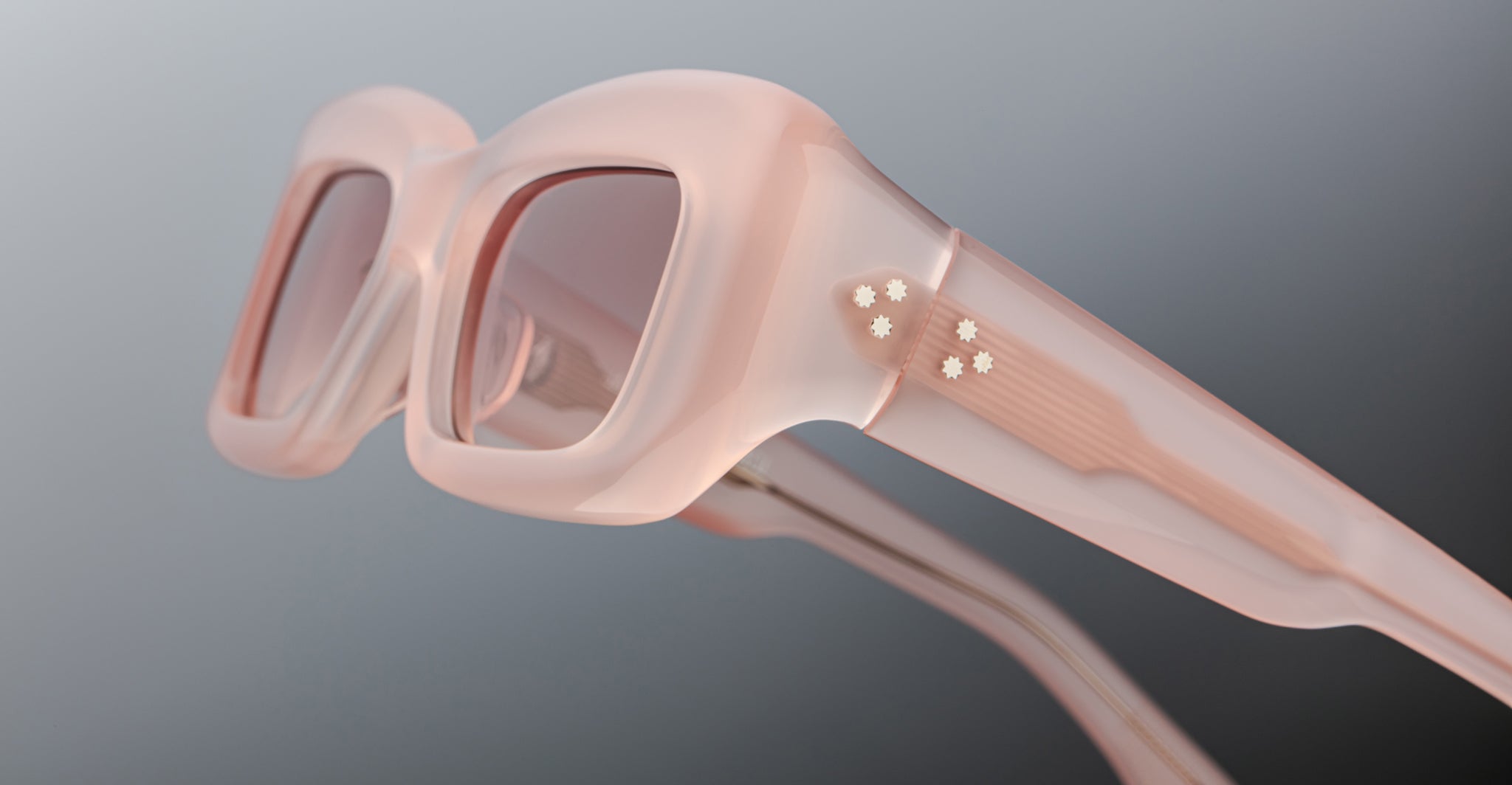 Jacques Marie Mage Vito in Peach Sunglass JMMVT-11E