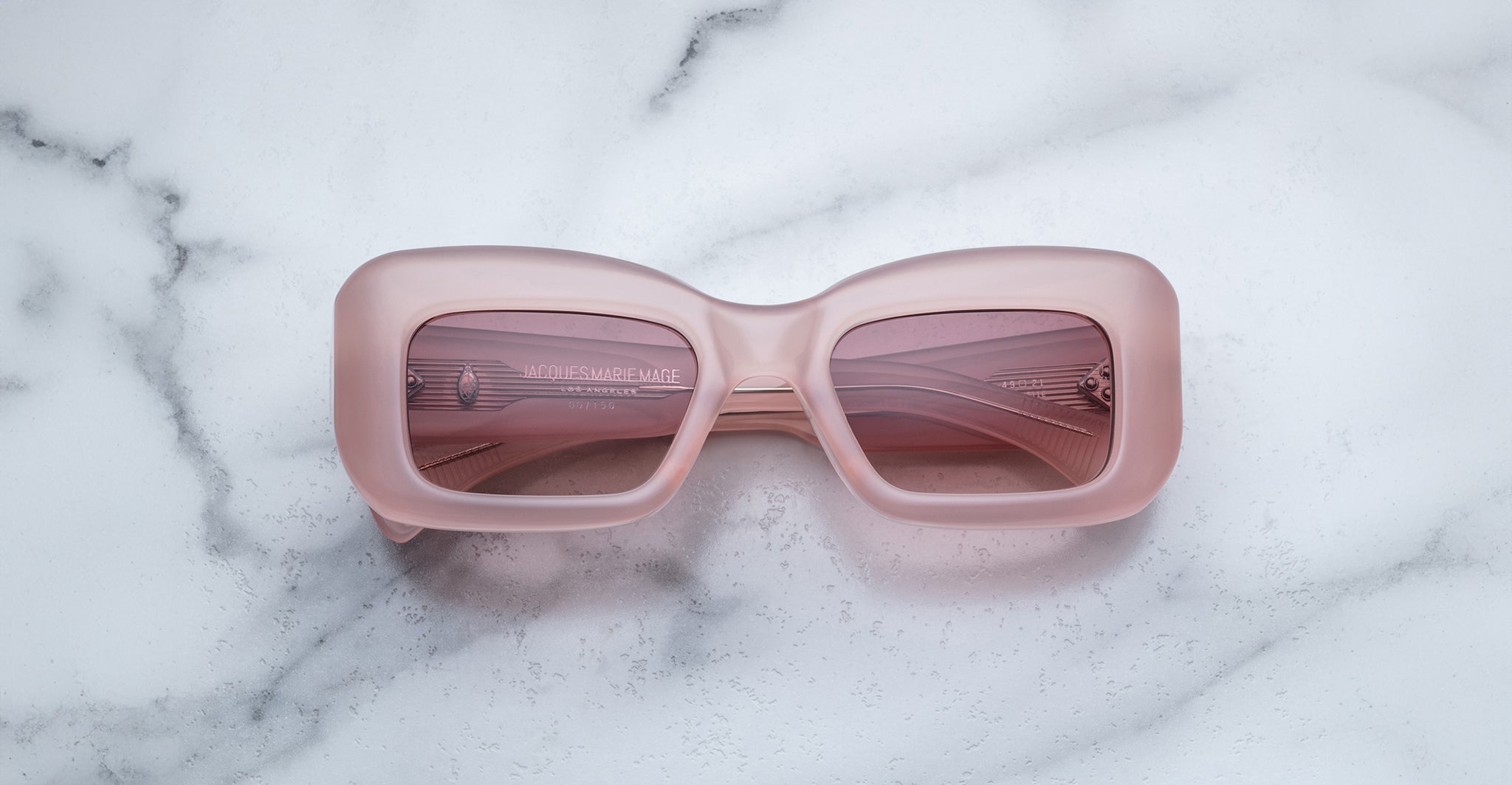 Jacques Marie Mage Vito in Peach Sunglass JMMVT-11E