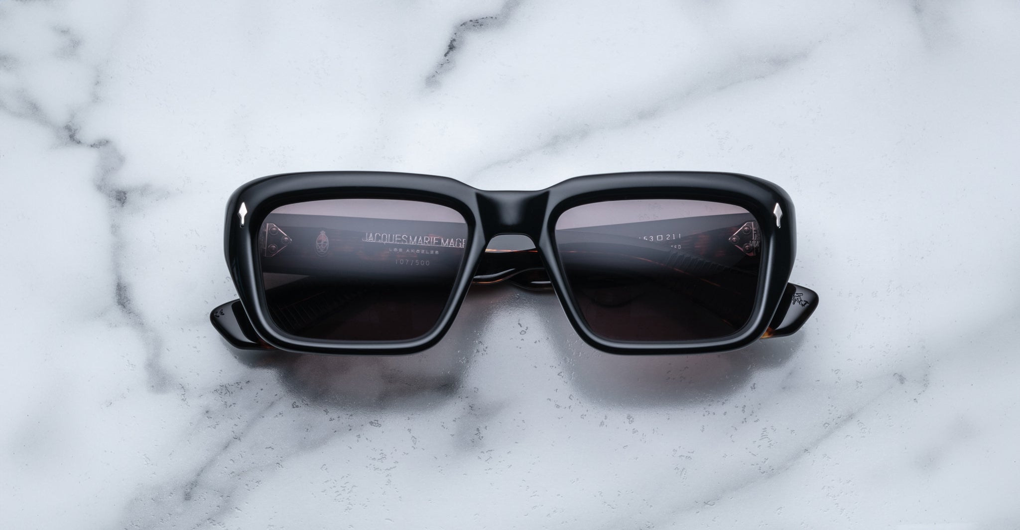 Jacques Marie Mage Walker Sunglass in Noir 7 JMMWK-7A