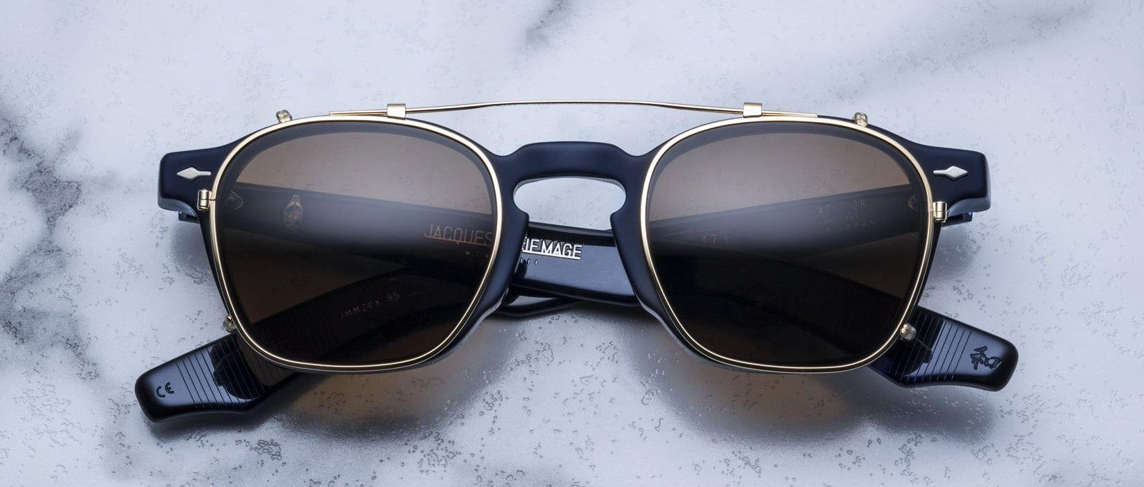 Jacques Marie Mage Zephirin 47 Clip On in Gold/Brown JMMZPXC-23