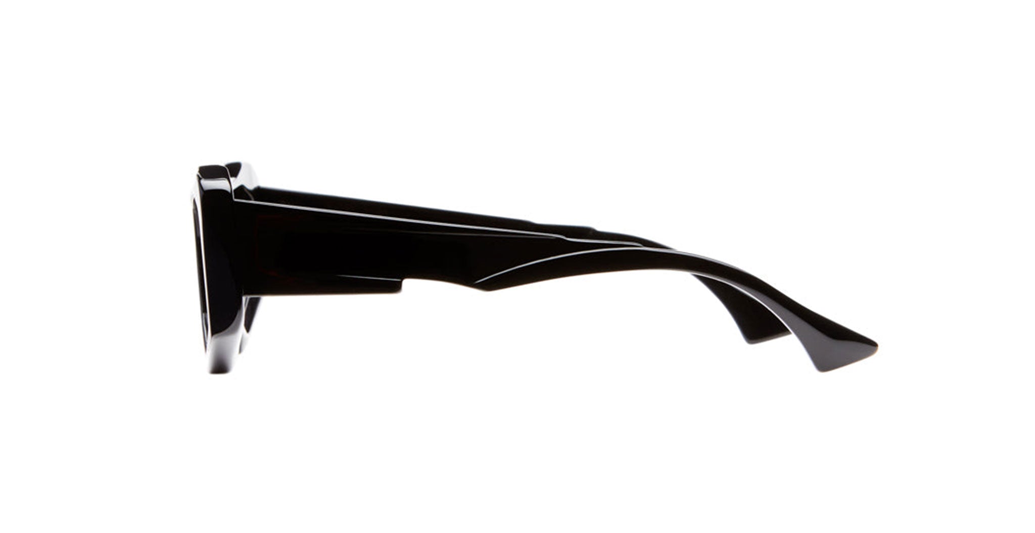 Kuboraum Black Shine Sunglasses Side View