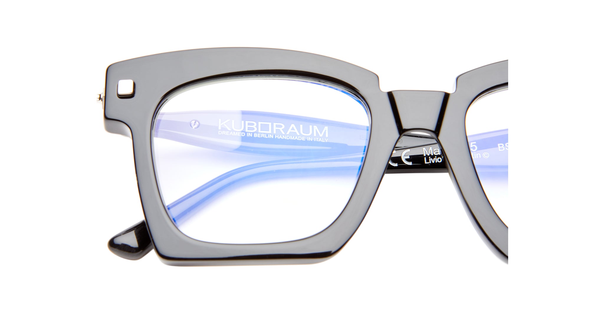 Kuboraum J5 Optical Frame in BS Black Shine KRO0J5BS000000OP
