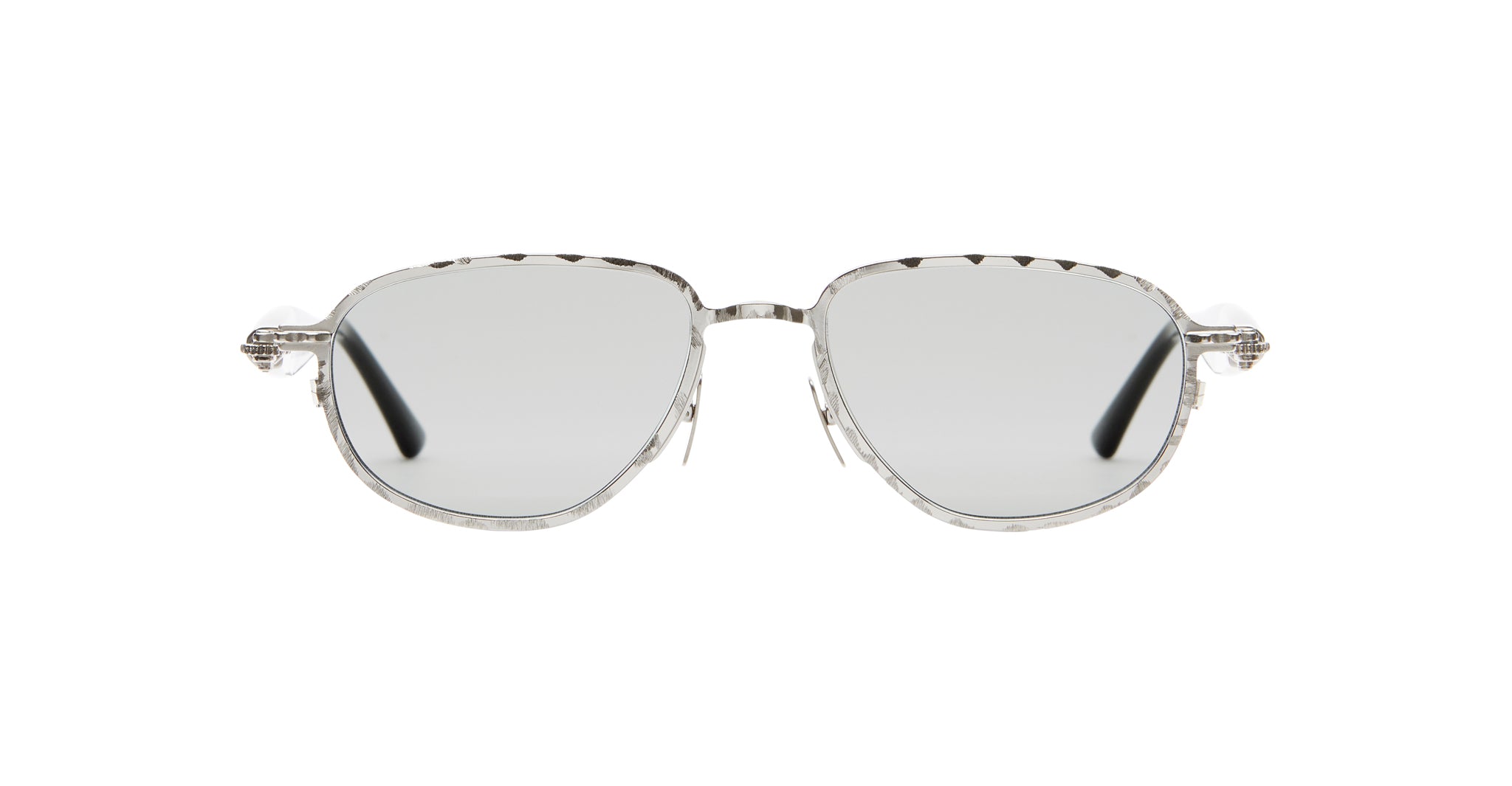 Kuboraum J71 Sunglass in SI Silver Front